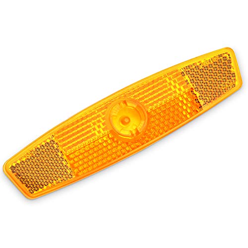 Mfc Pro Bicycle Wheel Reflector Amber Pack Of 2 (Amber, 2Pcs) #TOP2