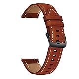 YYJzsw Compatibile con Samsung Galaxy Watch 3 Cinturino da 45 mm Cinturino in vera pelle Cinturino da 22 mm Bracciale Cinturini compatibile con Galaxy Watch 46 mm(Brown-Black)