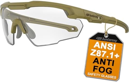 HTS HUNTERSKY Ballistic Tactical Shooting Glasses ANSI Z87+ UV400...
