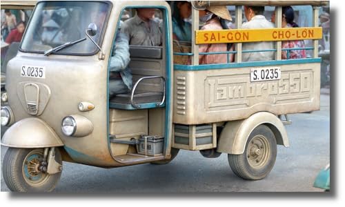 Modelo Escala 1:35 Saigon Shuttle Tricar miniatura 1
