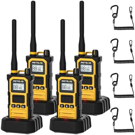 Retevis RB648Pro Walkie Talkies, Wasserdicht Funkgeräte für Industrielle | Intelligente Audiotechnologie, Walkie-Talkie mit Großer Reichweite, VOX, Zwei Wege Geräuschunterdrückung(
