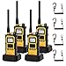 Retevis RB648 Pro Walkie Talkie Long Range, IP67 Waterproof Two Way Radio, 2800mAh, Group Call, VOX, Intelligent Audio, High Power Walkie Talkies for adults for Construction Site (Yellow, 4Pack)