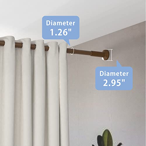 Image of Umimile Tension Shower Curtain, 51-126 inch Spring Shower Curtain Rod