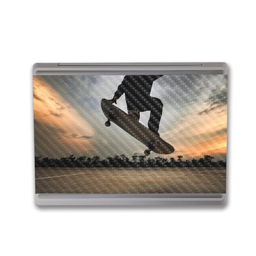 Image of MightySkins Carbon Fiber Skin Compatible with Microsoft Surface Laptop Go 3 (2023) Full Wrap Kit - Ollie | Protective, Durable Textured Carbon Fiber Finish | Made in The USA
