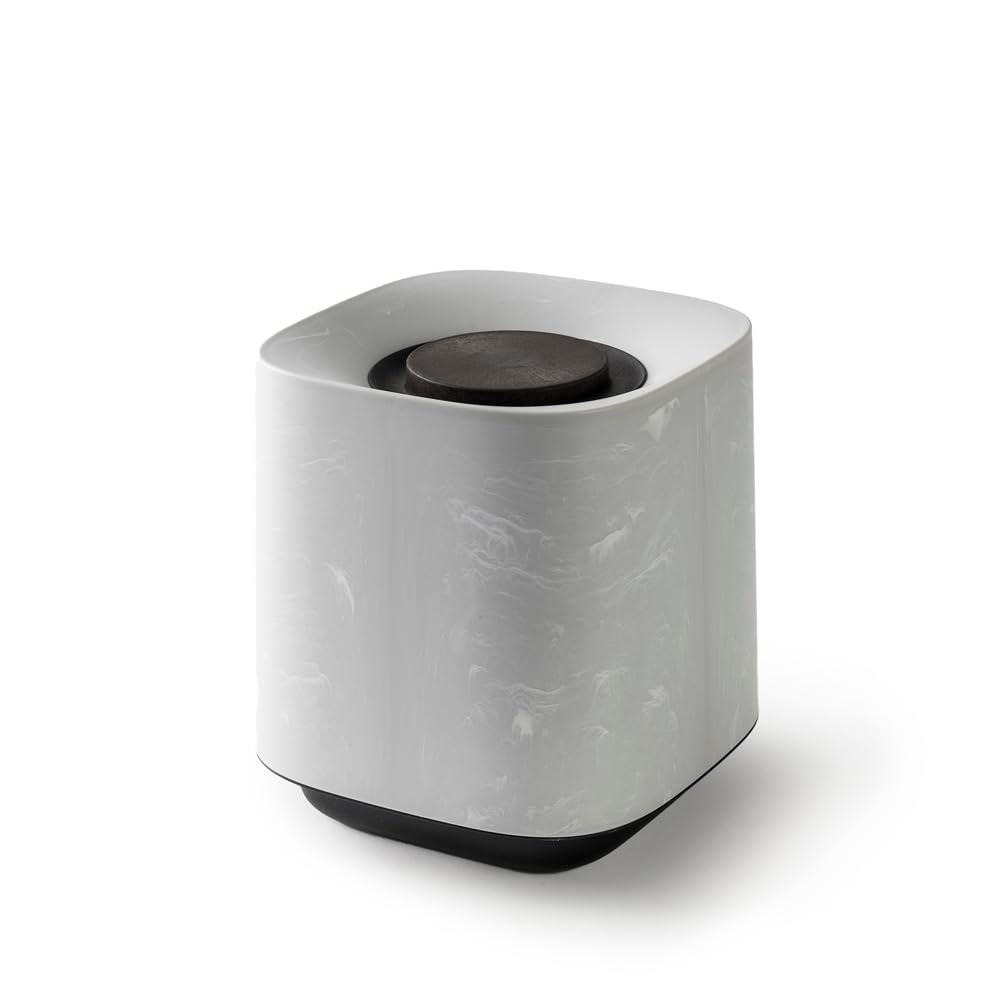 ONOM Garbage Bin 1.2 fl oz (6 L), Easy to Replace, Hide Bags, Made in Japan, Easy to Carry, Stylish, Cool, Cute, for Kitchen Living, Small, Separated, Multiple Use, Black, Dust Box, Stylish, Fits