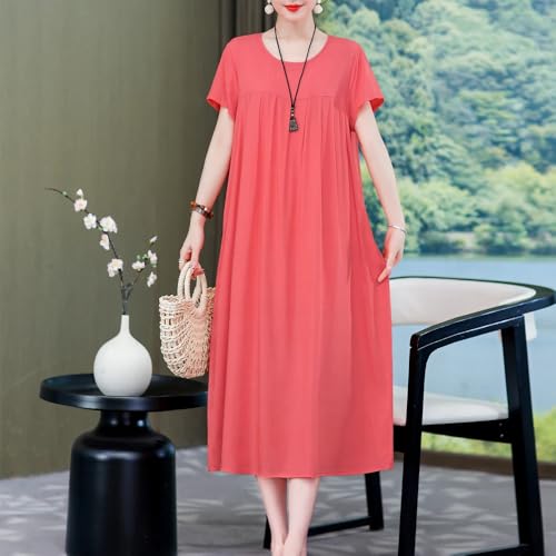 Robe d'été longue fluide taille haute qui affine la silhouette