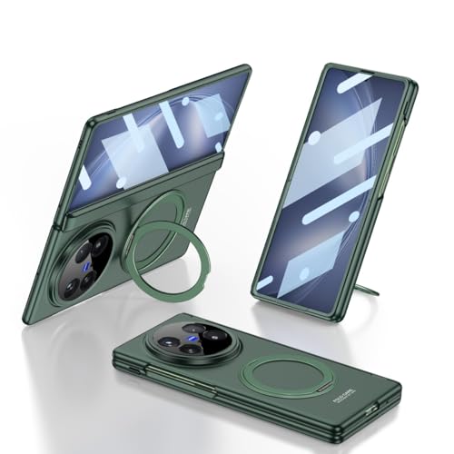 Étui Vivo X Fold 5 vert mat avec béquille rotative pour appels vidéo professionnels