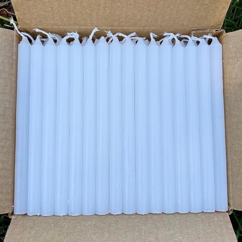 Kit 150 Vela Palito 16cm Branca Parafina 100% Pura