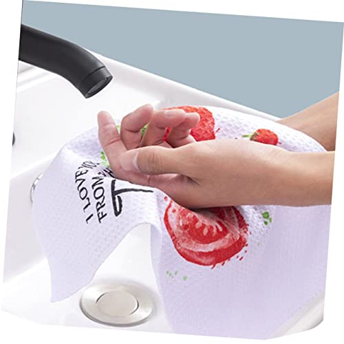 Cabilock 4 Peças De Pano De Limpeza Impresso Toalhas De Microfibra Pano De Prato Sueco De Para Limpi