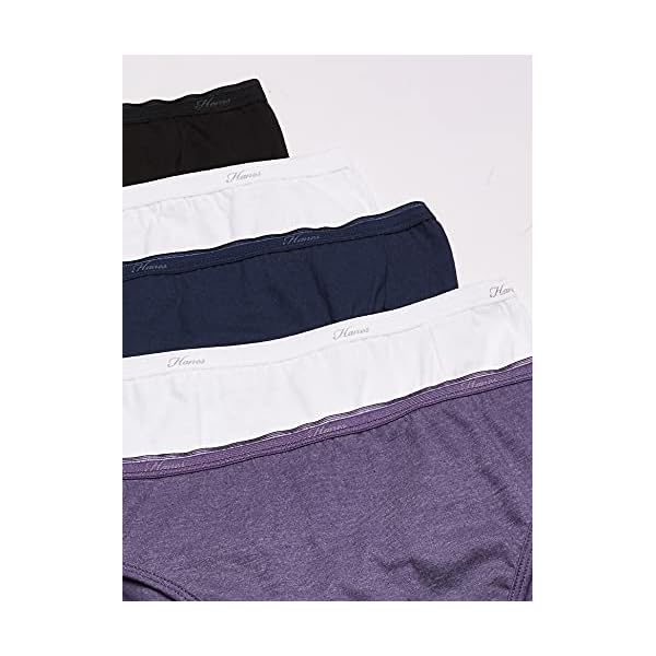 Hanes womens Cotton briefs underwear, 10 Pack - Hi Cut Assorted 1, 6 US