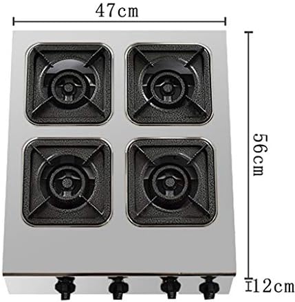 Stainless Steel Commercial Gas Stove, Suitable For Natural Gas/Liquefied Gas Sand Boiler Gas Hob Stove (Natural Gas 6 burner) (Liquefied Gas 4 burner)