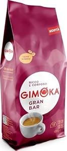 Gimoka – Kaffeebohnen – 1 kg – Gran Bar Mischung – Intensität 12 – hergestellt in Italien – 1kg Packung