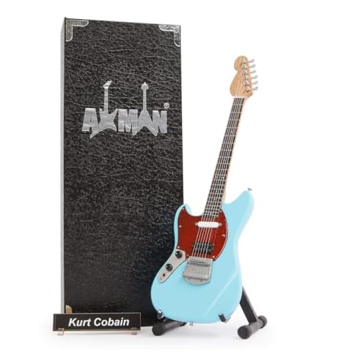 Kurt Cobain – Guitarra en miniatura - Regalos musicales - Adorno hecho a mano