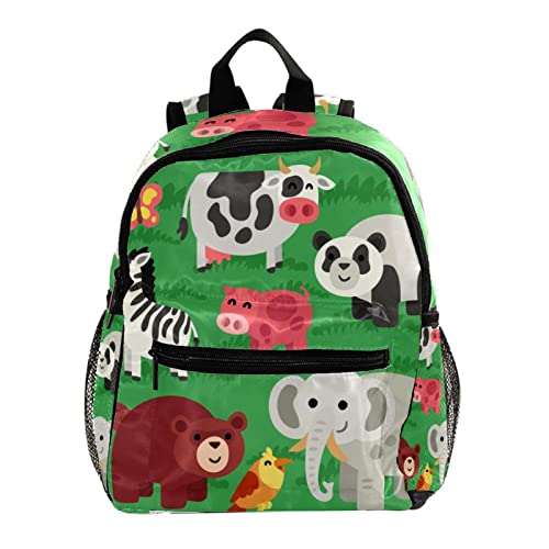 Mini sac à dos enfant vert en forme d'animal pour l'école et sorties