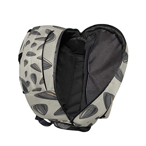 ColourLife Mochila escolar, desenho, sementes de girassol, bolsa para notebook, para homens, mulhere