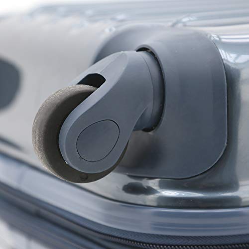 Kensie Women's Alma Hardside Spinner Luggage, Tsa-Approved, Midnight Blue, 3-Piece Set (20/24/28) #TOP5