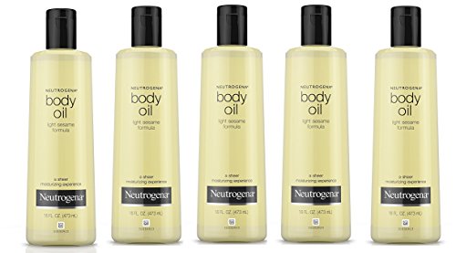 Image of Neutrogena Body Oil Light Sesame Formula, Dry Skin Moisturizer & Hydrating Body Massage Oil,16 fl. oz