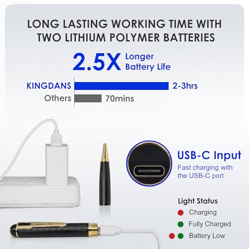 Mini stylo caméra cachée 1080p 64Go avec batterie 600mAh pour surveillance - 4