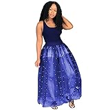 Europa unregelmäßig Perlen Modelle Explosion Vereinigte Staaten lose Staaten Frauen Mesh Tuchu das reizvolle und Frauenkleid Kleid Elegant Festlich Sexy