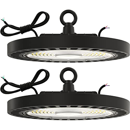 Sunco UFO LED High Bay Light, Lighting for Warehouse, 5000K Daylight, 150W, 21000 LM, 100-277V, Dimmable 0-10V, IP65 Waterproof, Super Bright, UL 2 Pack Sunco UFO LED High Bay Light, Lighting for Warehouse, 5000K Daylight, 150W, 21000 LM, 100-277V, Dimmable 0-10V, IP65 Waterproof, Super Bright, UL 2 Pack