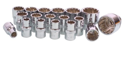 Coffret de douilles Laser 3594 Alldrive Socket Set 1/2"D 18pc pour mécanique auto