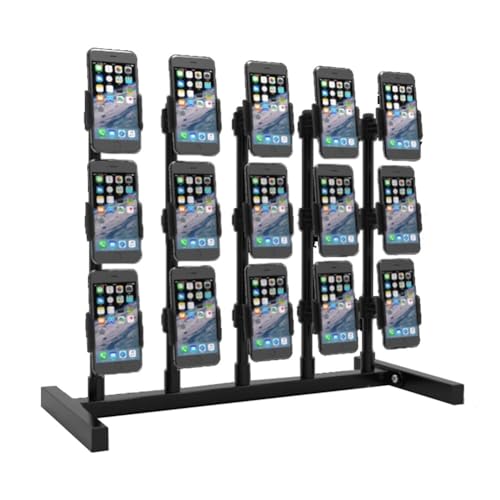 Support de téléphone de bureau réglable en métal pour smartphone et tablette