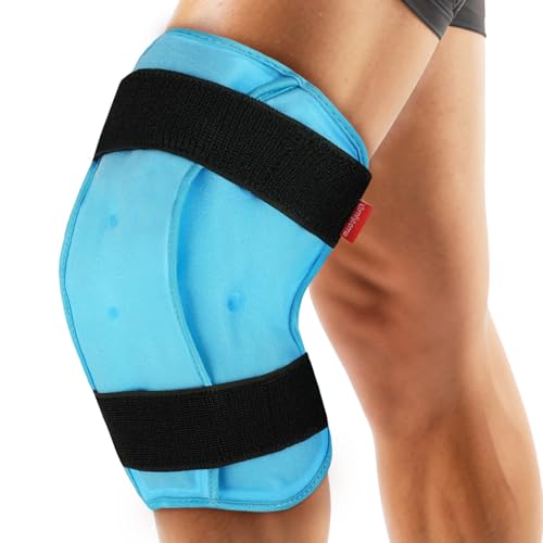 Comfytemp 3D Kühlmanschette Knie mit Klettverschluss 28x30cm Kühlbandage Kühlpads Gel für Knieschmerzen Kalt Warm Kompresse Kühlpack für Knieersatzoperationen/Arthritis/Prellungen/Schwellungen