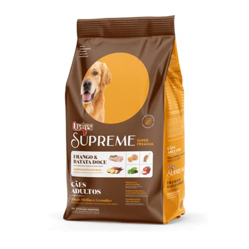 Quatree Supreme Sabor Frango e Batata Doce Cães Adultos Raças Médias e Grandes 15kg