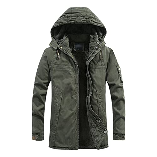 Veste militaire verte en coton homme XS | Blouson casual regular style armée