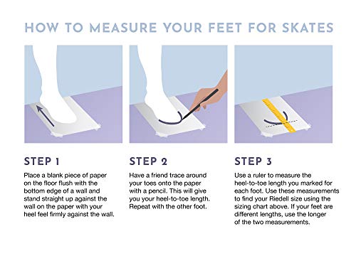 Riedell 110 Opal Ice Skates - Recreational Ice Skates with Stainless Steel Spiral Blade