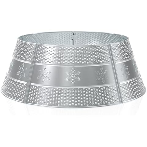 Paulmele 28'' Metal Christmas Tree Collar Cover