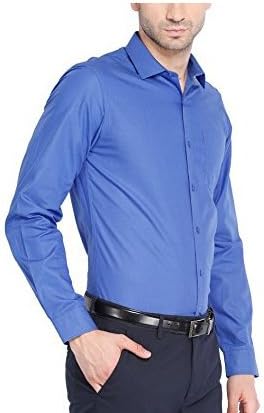 Royal Kurta Men's Formal Shirt 40 Blue