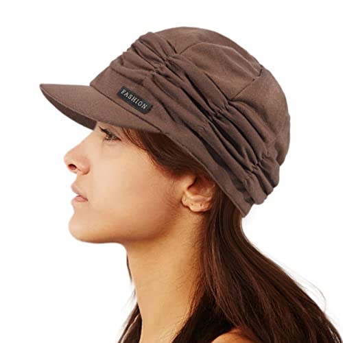 Colorsun Women Newsboy Soft Cotton Cabbie Cap Beret Hats Baseball Cap Painter Visor Hats #TOP1