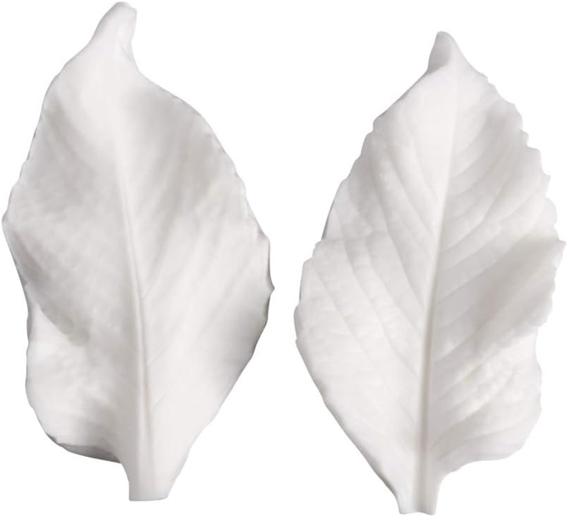 AK ART KITCHENWAREGum Paste Flower Tools Leaf of Poinsettia Veiners for Decorating Cake Silicone Veining Molds Fondant Tools (VM117)