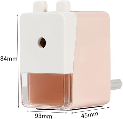 Miniatura 2 de JITEM Sacapuntas Sacapuntas manual de 1.772 x 3.307 x 3.661 in de ancho, simple sacapuntas de manivela de mano, bandeja grande para virutas, soporte