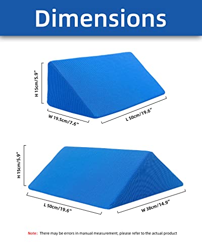 Fanwer Positioning Wedge Pillow For Side Sleeping (3 In 1), 40 Degree Triangle Bed Wedges & Body Positioners For Back Pain, Preventing Bedsores, After Surgery, Knees Elevated, Pregnancy thumb #5