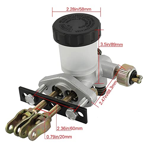 EBTOOLS Alavancas de freio powersports Go Kart Freio hidráulico para substituição de cilindro MASTER