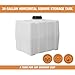 RomoTech 82123909 Horizontal Square Reservoir Water Tank, 30 gallon, Made In USA, Natural Poly Tank Non-Flammable Liquids, UV-Resistant, Ideal for Agricultural Use, RV Water Storage