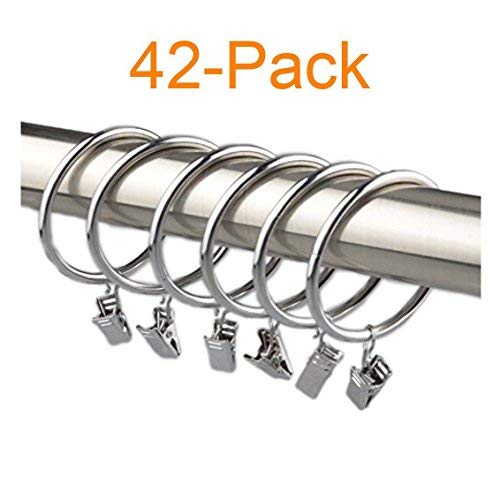 Alytimes anelli di metallo per tenda con clip, da