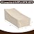 Waterproof Patio Chaise Lounge Cover, Heavy Duty Outdoor Lounge Chair Covers,UV Resistant Patio Furniture Covers 600D Oxford Cloth with Adjustable Cord Lock (Khaki, 78"W x 34"D x 32"H-1Pack)