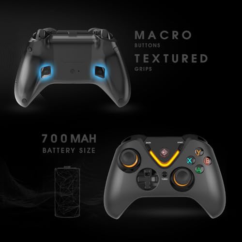 Image of Cosmic Byte Ares Pro Wireless Controller for PC, Android, iOS - Tri-Mode (2.4GHz, Bluetooth, Wired), Hall Effect Joysticks & Triggers, 1000Hz Polling, Backlit Buttons, 3.5mm Audio Port, Upgraded Windows Software Support (Black)