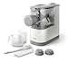 Philips Kitchen Appliances Compact Pasta and Noodle Maker, Viva Collection, Comes with 3 Default Classic Pasta Shaping Discs, Fully Automatic, Recipe Book, Small, White (HR2370/05)