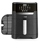 Tefal Easy Fry EY5058-2-in-1 Digital Airfryer and Grill, 1400W, 4.2L Capacity, 8 programs, Automatic Stop, Extra Crisp Technology, 8 programs, Black