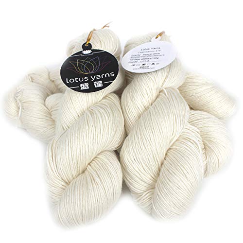 Lotus Yarns Cashmerino Undyed Superwash Extra Merino Cashmere DK Weight Hand Knitting Yarn (10)