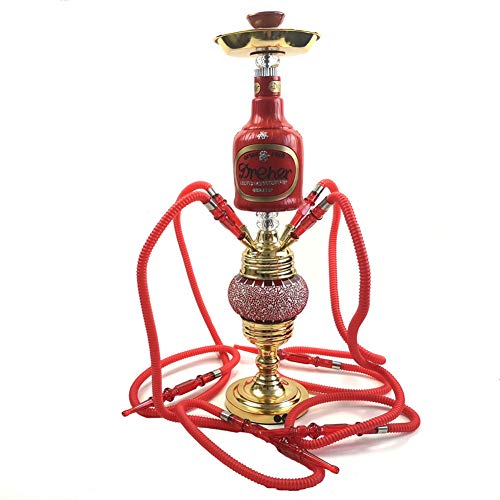 ZHIU Hookah Shisha Pfeifen-Set, 4 Schläuche, 76,2 cm, mit vier waschbaren Wasserschläuchen für Bars, Clubs, Partys…