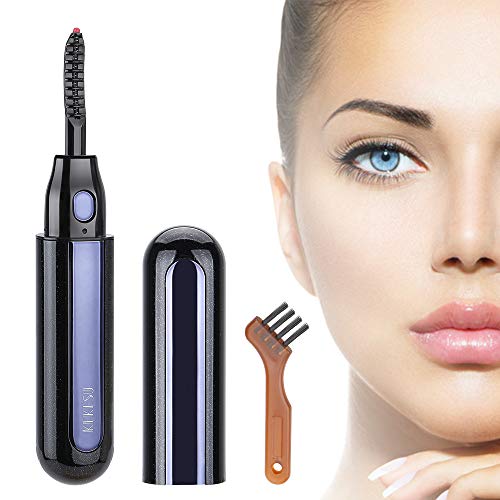 Preisvergleich Produktbild Beheizbare Wimpernzange, Jooheli Elektrische Heizbare Wimpernzange, Heated Eyelash Curler Wiederaufladbarer Tragbarer Lash Curler, LCD-Display für Schmerzfreie Geschwungene Schönheit Wimpern