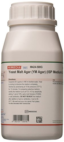 Himedia M424-500G Isp Medium No. 2 (Yeast Malt Agar) (Ym Agar), 500 G #TOP3