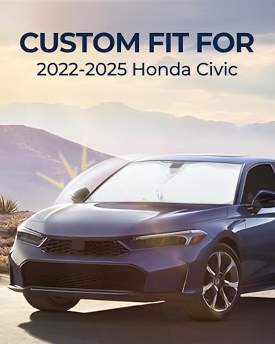 Image of for Honda Civic 2022-2025 Car Window Shades(NOT for Hatchback), 8pcs Privacy Sun Shade Set for Front Windshield Side and Rear Windows, Full Window Covers Keeps Vehicle Cool for Camping Napping