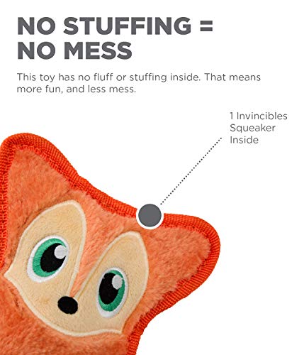 Outward Hound Invincibles Mini Fox Plush Dog Toy, Xs #TOP5