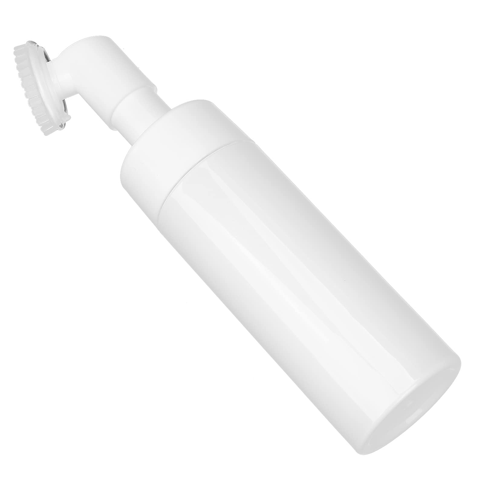 Bottiglia di Schiuma a Spazzola in Silicone Bianco con Bottiglia a Spirale, per Imbottigliarsi la Lozione o il Detergente per il Viso, Ideale i Pori di Pulizia Profonda (200ML)